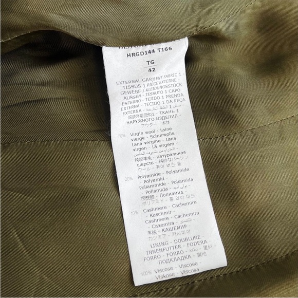 History Repeats Women’s Military Wool Coat sz 42 Black Gold Eagle Italy $830 HR - Picture 14 of 15